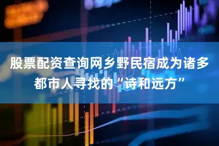 股票配资查询网乡野民宿成为诸多都市人寻找的“诗和远方”